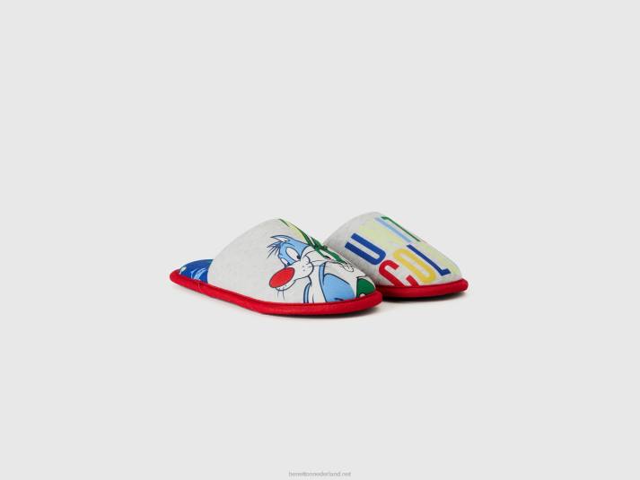 kinderen Benetton bugs bunny & sylvester pantoffels veelkleurig 4R622008