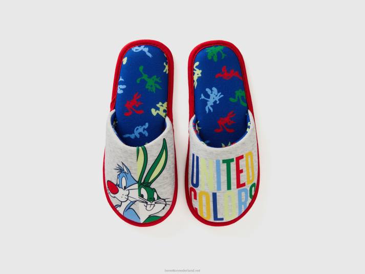 kinderen Benetton bugs bunny & sylvester pantoffels veelkleurig 4R622008