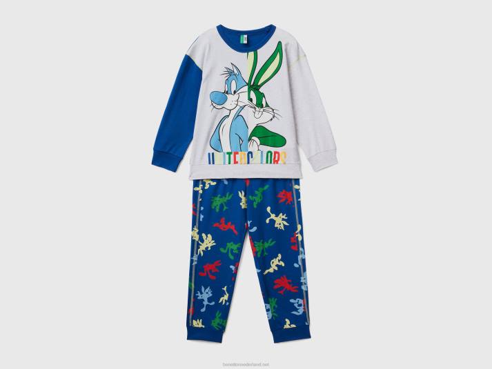 kinderen Benetton bugs bunny & sylvester pyjama veelkleurig 4R622058