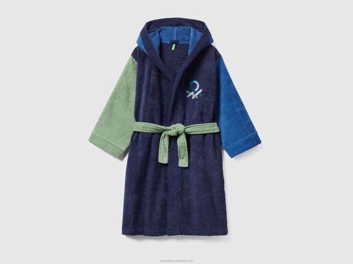 kinderen Benetton colourblock badjas veelkleurig 4R622014