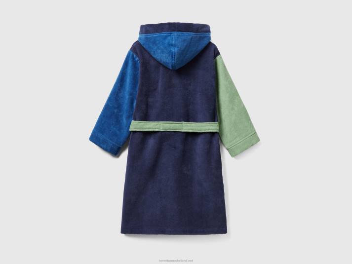 kinderen Benetton colourblock badjas veelkleurig 4R622014
