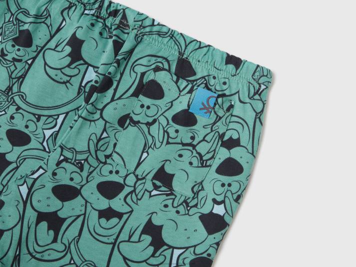 kinderen Benetton warme scooby-doo pyjama romig wit 4R622060