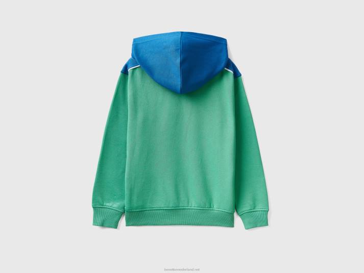 kinderen Benetton Colourblock sweatshirt van technische stof groente 4R624851