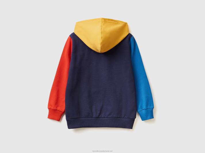 kinderen Benetton Hoodie van 100% katoen veelkleurig 4R621815
