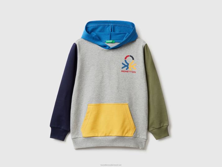 kinderen Benetton Hoodie van 100% katoen veelkleurig 4R621832