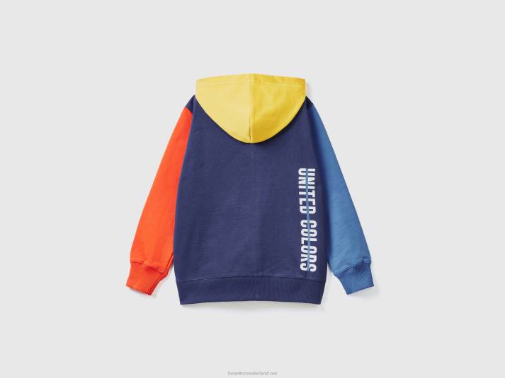 kinderen Benetton hoodie met ritssluiting veelkleurig 4R621817