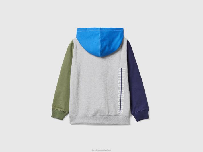 kinderen Benetton hoodie met ritssluiting veelkleurig 4R621860