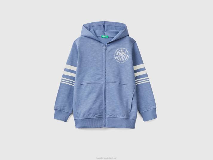 kinderen Benetton lichtgewicht hoodie luchtmacht blauw 4R621812