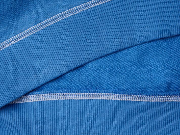 kinderen Benetton sweatshirt met snoopy-borduursel helderblauw 4R621859
