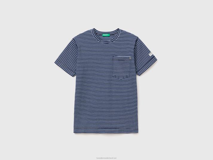 kinderen Benetton blauw t-shirt met korte mouwen blauw 4R621658