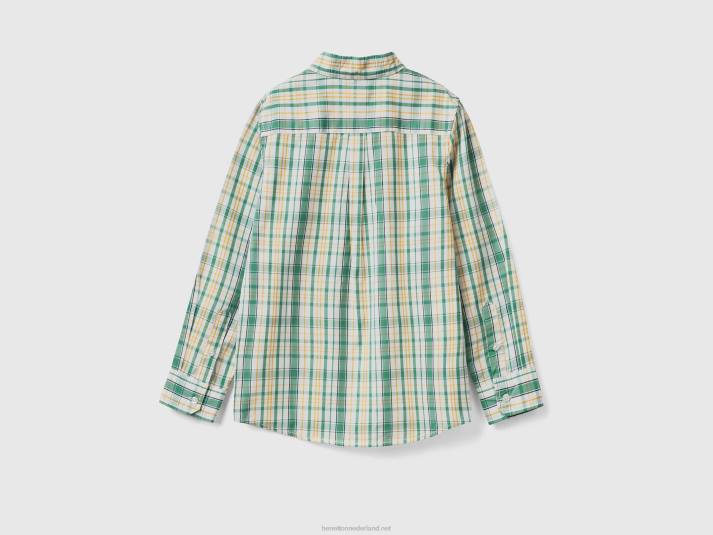 kinderen Benetton sportief overhemd van 100% katoen veelkleurig 4R621742