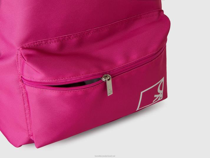 kinderen Benetton fuchsia rugzak van nylon fuchsia 4R622813