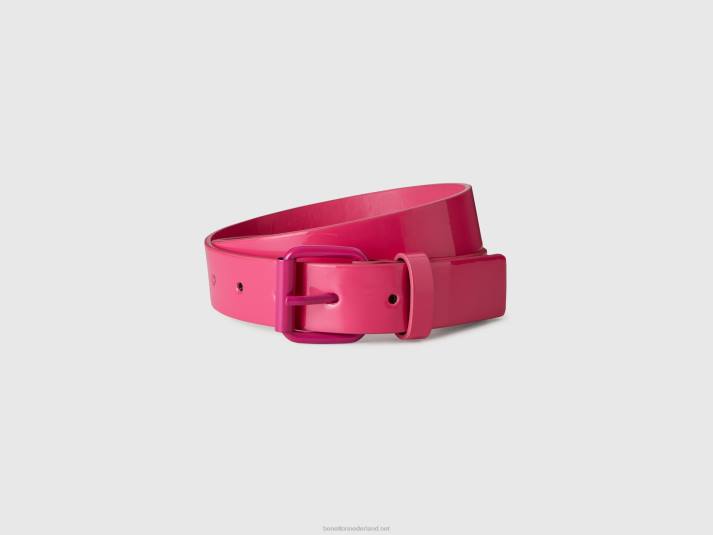 kinderen Benetton patent riem fuchsia 4R622806