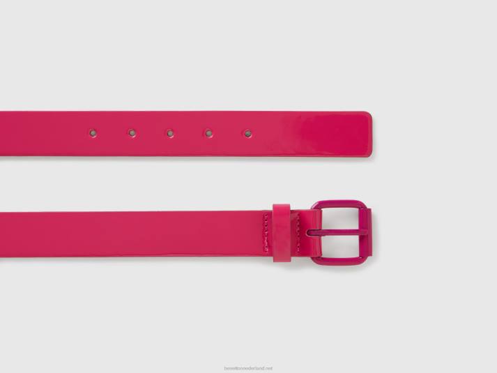 kinderen Benetton patent riem fuchsia 4R622806