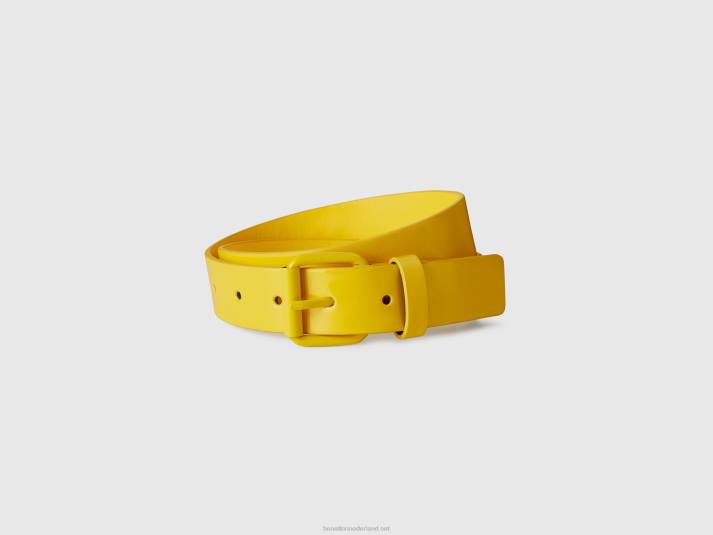 kinderen Benetton patent riem geel 4R622811