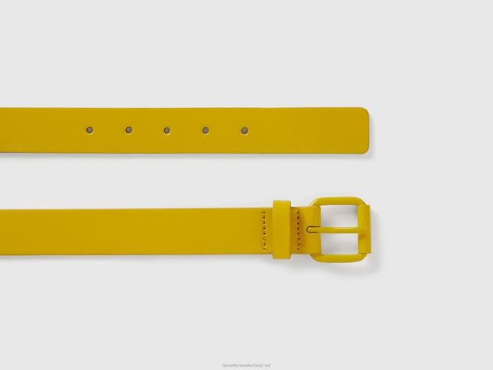 kinderen Benetton patent riem geel 4R622811