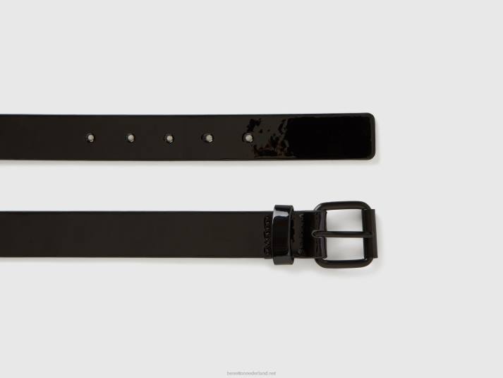 kinderen Benetton patent riem zwart 4R622812