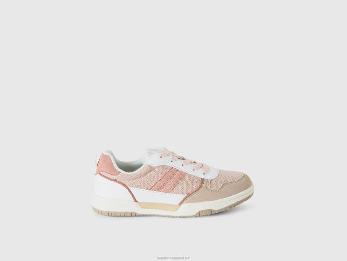 kinderen Benetton veelkleurige sneakers roze 4R622804