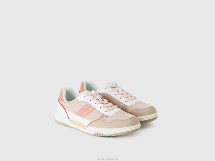 kinderen Benetton veelkleurige sneakers roze 4R622804