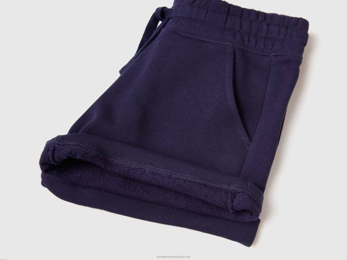 kinderen Benetton 100% katoenen joggingbroek donkerblauw 4R622648
