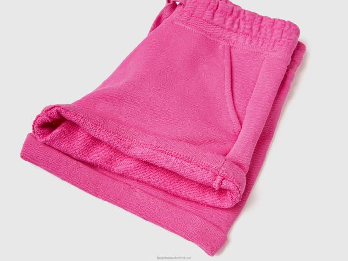 kinderen Benetton 100% katoenen joggingbroek fuchsia 4R622692