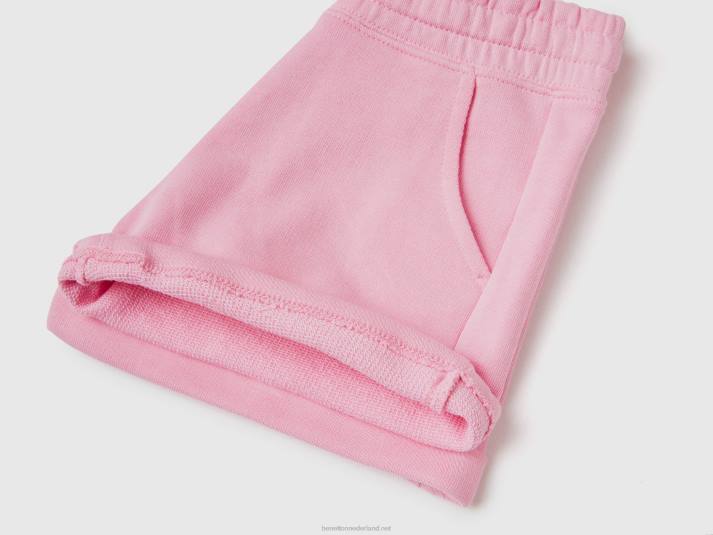 kinderen Benetton 100% katoenen joggingbroek roze 4R622660