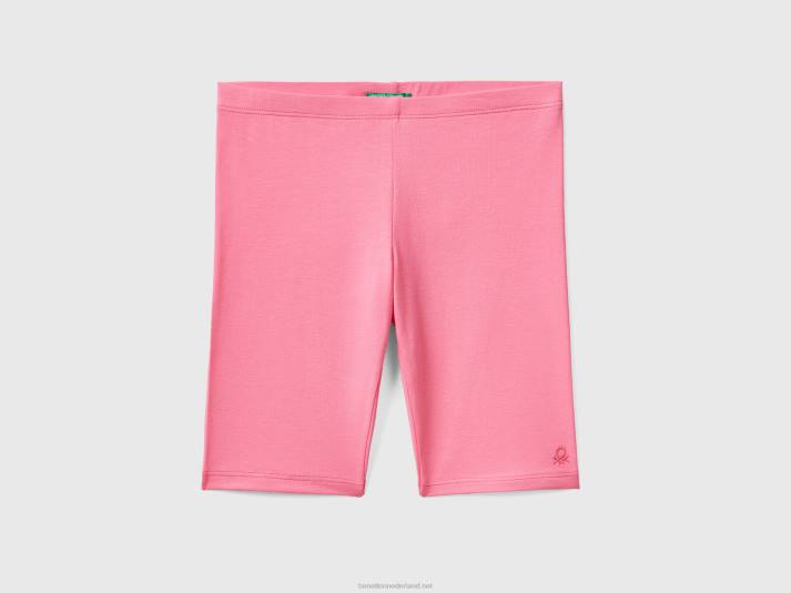 kinderen Benetton korte broek van stretchkatoen roze 4R625427