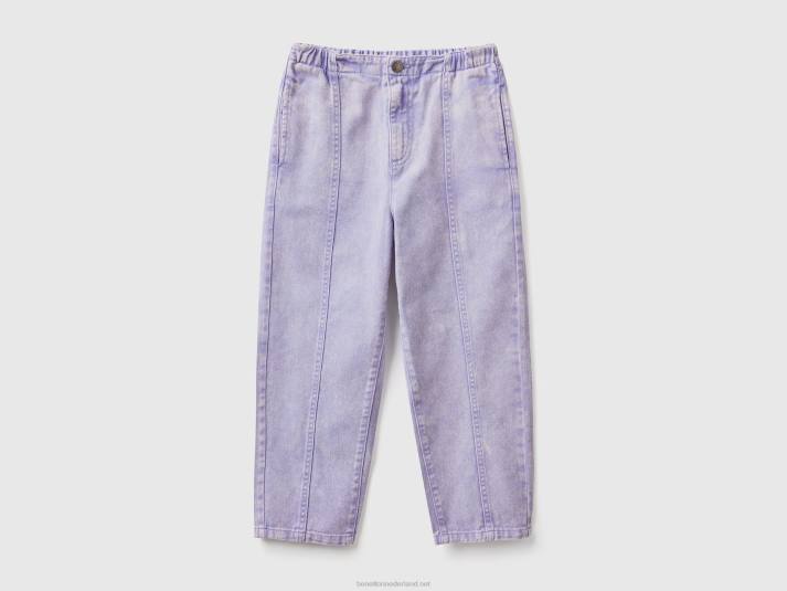 kinderen Benetton paperbagbroek van 100% katoen maagdenpalm 4R625472