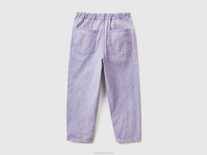kinderen Benetton paperbagbroek van 100% katoen maagdenpalm 4R625472