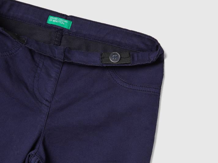 kinderen Benetton superskinny broek donkerblauw 4R625449