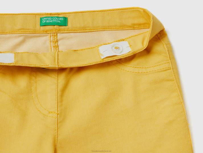 kinderen Benetton superskinny broek geel 4R622674