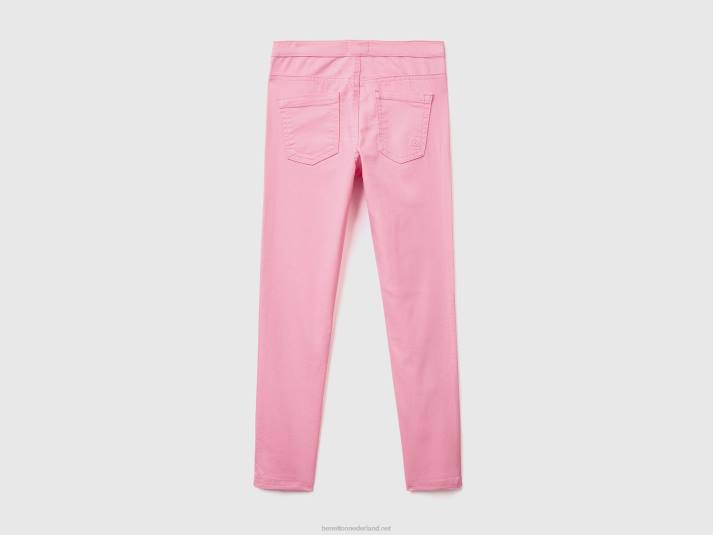 kinderen Benetton superskinny broek roze 4R625434