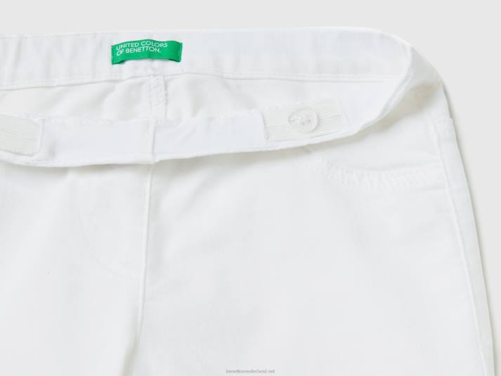 kinderen Benetton superskinny broek wit 4R622659