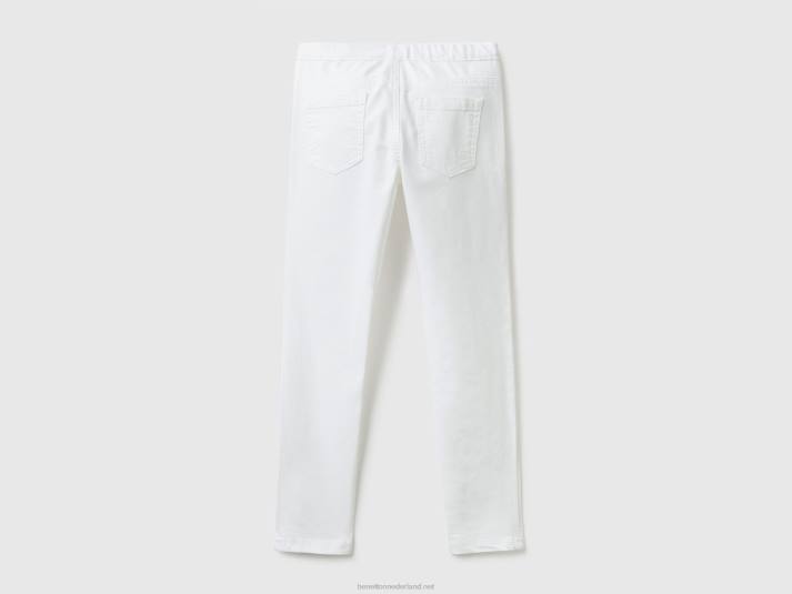 kinderen Benetton superskinny broek wit 4R625447