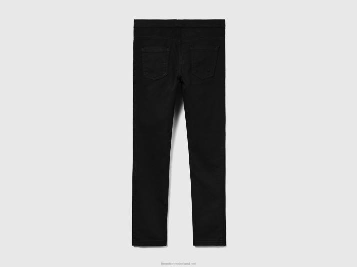 kinderen Benetton superskinny broek zwart 4R625478