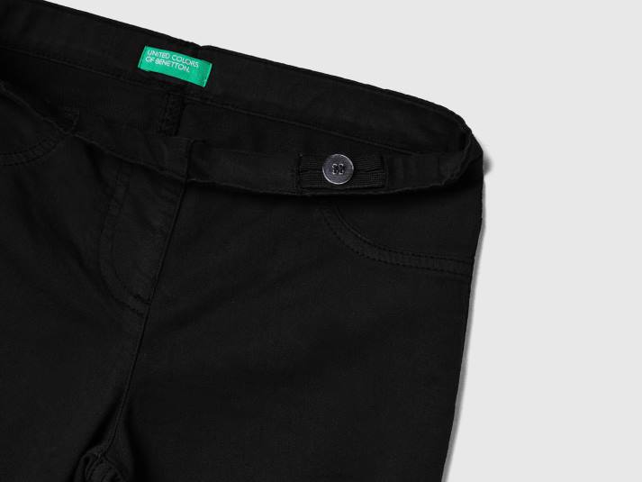 kinderen Benetton superskinny broek zwart 4R625478
