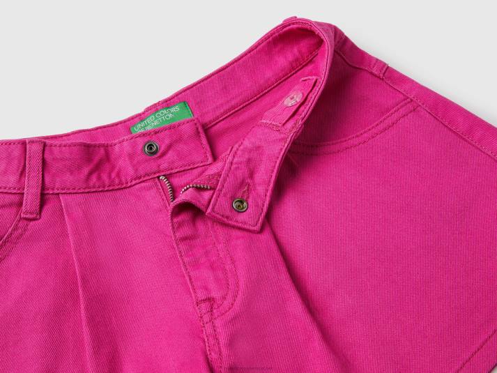 kinderen Benetton vlinder korte broek fuchsia 4R625450