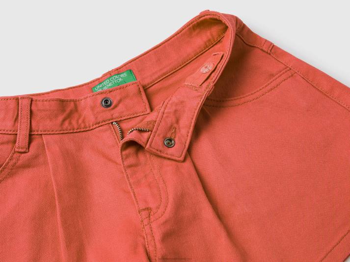 kinderen Benetton vlinder korte broek oranje koraal 4R625474