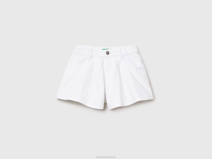 kinderen Benetton vlinder korte broek wit 4R625469