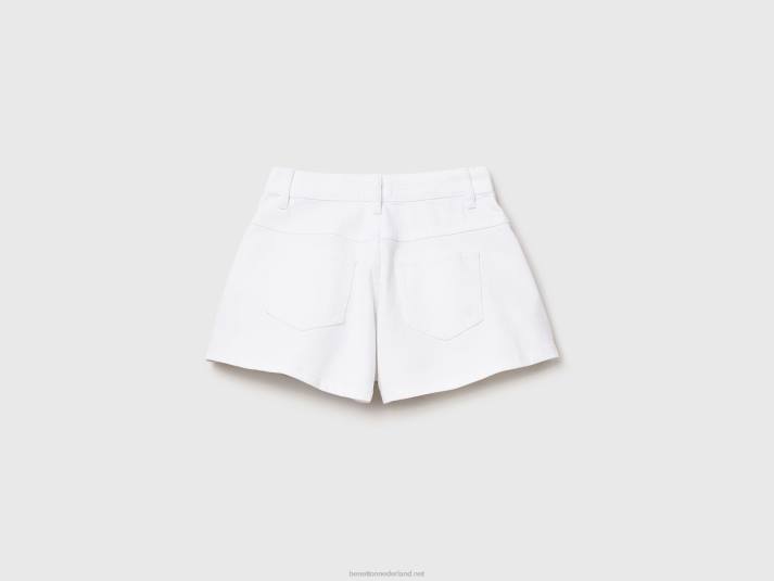 kinderen Benetton vlinder korte broek wit 4R625469