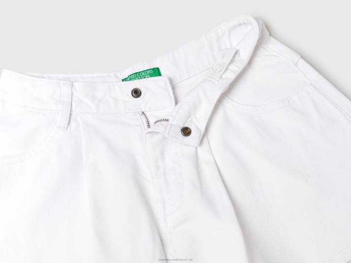 kinderen Benetton vlinder korte broek wit 4R625469
