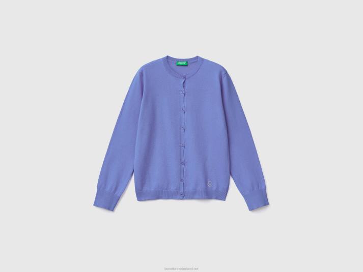 kinderen Benetton vest met ronde hals van een katoenmix maagdenpalm 4R626093