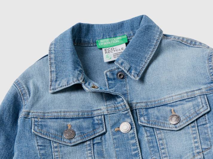 kinderen Benetton "eco-recycle" spijkerjack donkerblauw 4R622420