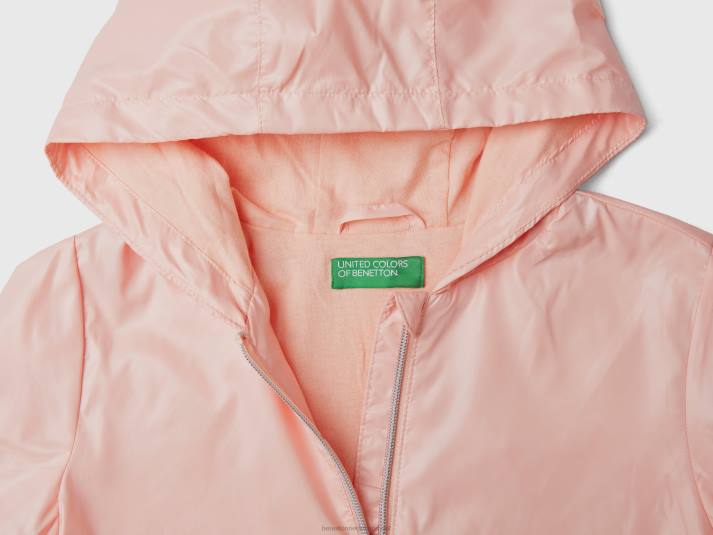 kinderen Benetton licht "regenbeschermer" jack zacht roze 4R622432
