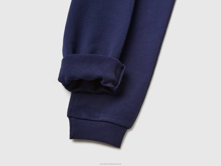 kinderen Benetton joggingbroek met logo donkerblauw 4R622628