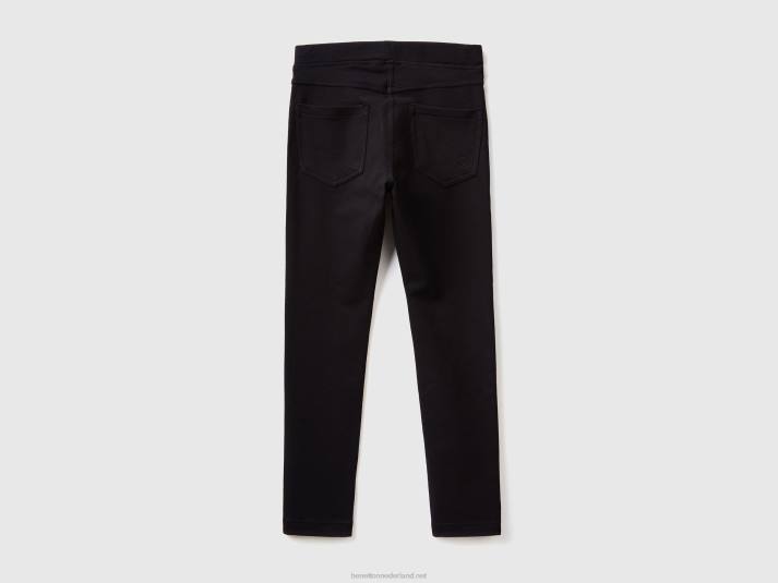 kinderen Benetton stretch sweatstof jegging zwart 4R625482