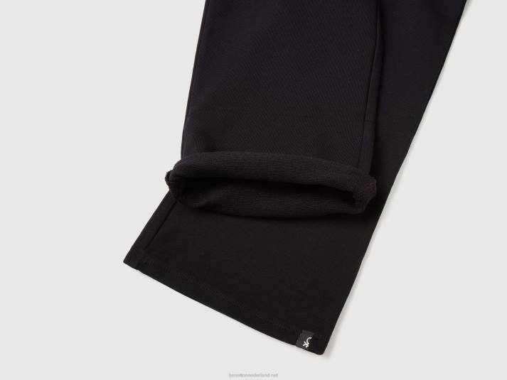 kinderen Benetton sweat palazzo broek zwart 4R622706