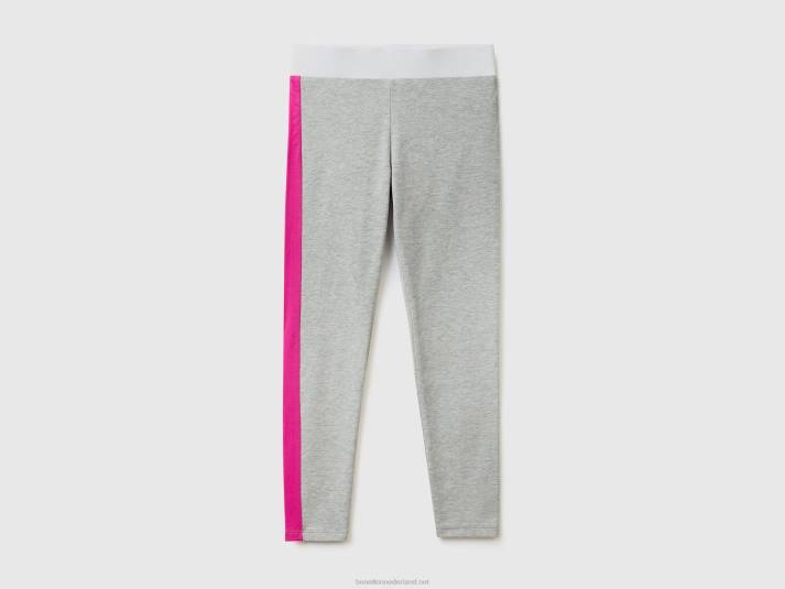 kinderen Benetton legging met colourblocking lichtgrijs 4R622587