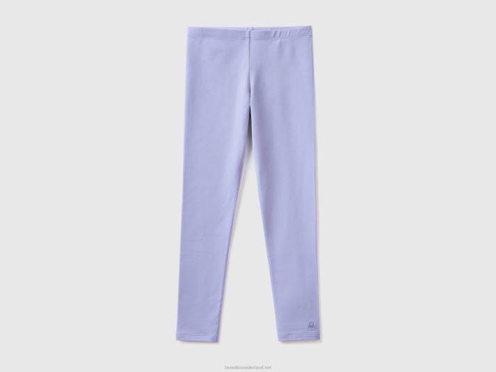 kinderen Benetton legging van stretchkatoen met logo maagdenpalm 4R622583