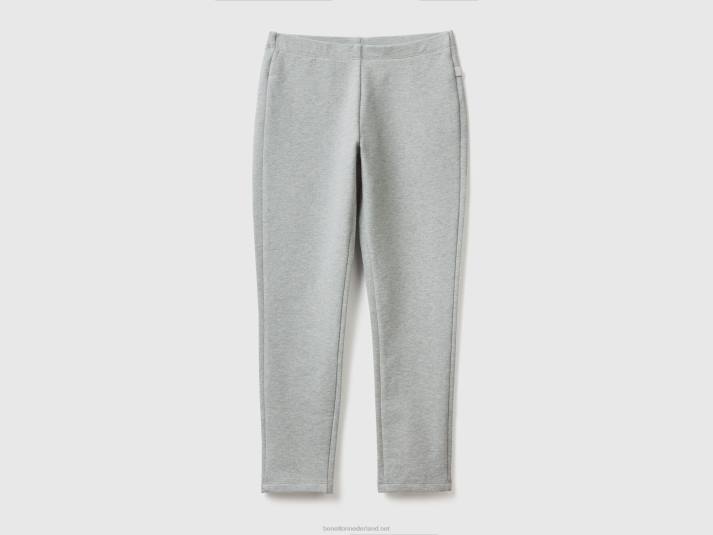 kinderen Benetton stretch sweatlegging lichtgrijs 4R622619
